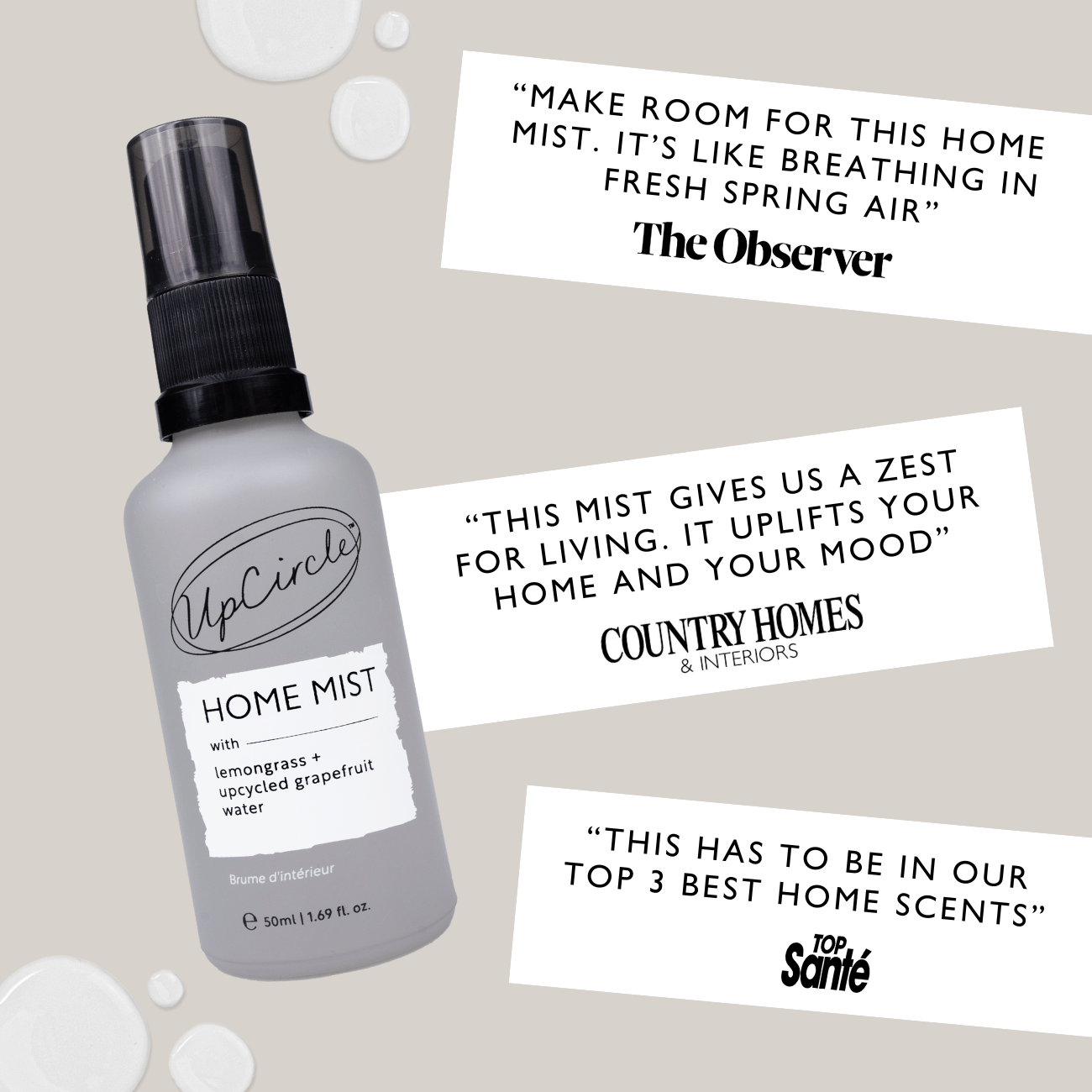 Home Mist with Lemongrass + Grapefruit