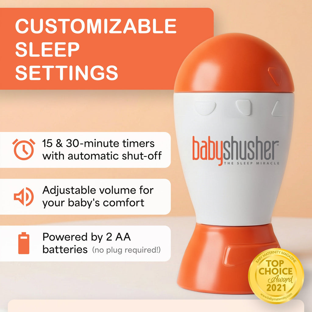 Baby Shusher Sound Machine – Real Human Shushing Sound for Newborn Sleep & Soothing